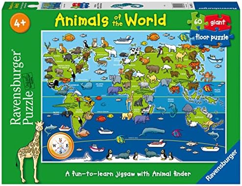Ravensburger Animals of the World 60 piece Jigsaw Puzzle for Kids age 4 years and up