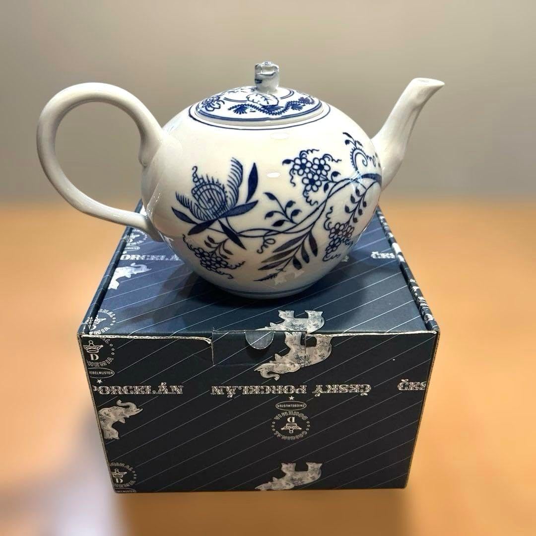 ボヘミア 青い花柄 食器5点セット ティーセット 喫茶店 コーヒー 紅茶