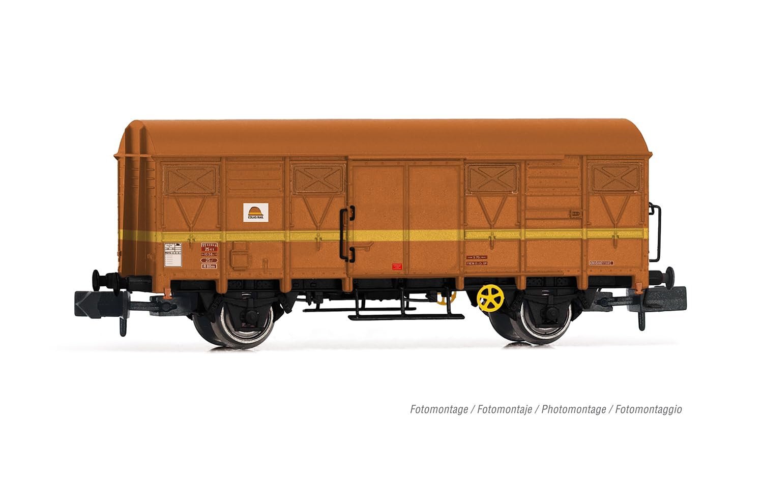 Arnold HN6679 Colas Rail Lot de 2 Wagons citernes à 2 essieux et Chariot G4 à 2 essieux, EP. V, pour Adultes et collectionneurs, Orange