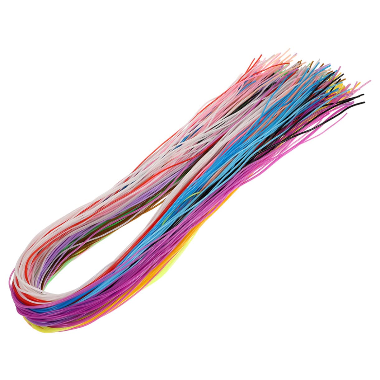 BEBEMOKO 200pcs Strings Colorful Braided Rope Craft Rope Cord Macrame Lacing Satin Making Bracelet Cord Cords Thin Rope Cord Rope Laces Blue Necklace White Rope Elastic Cord Waxed Cord