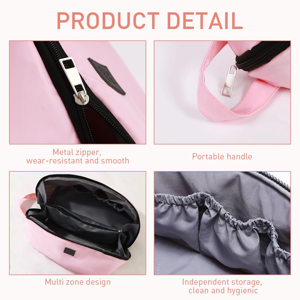 MAYCREATE Bra Undergarments Travel Organizer Pouch Bag - Multi-Compartment 3