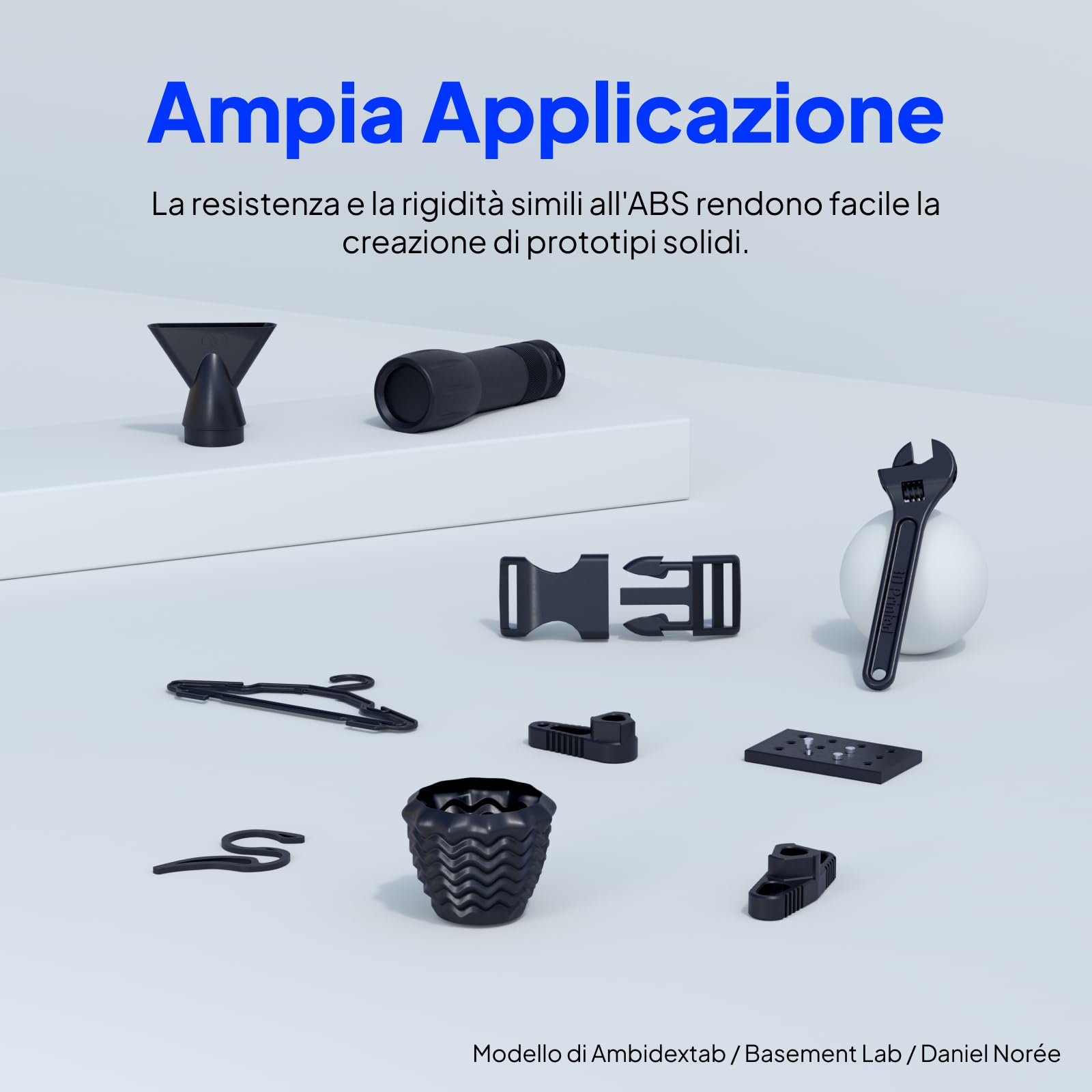 ELEGOO Resina Tough ad Alta Durezza, Bassa Viscosità e Minimo Ritiro, Compatibile con Stampanti 3D MSLA/LCD/DLP, Nero 2000g