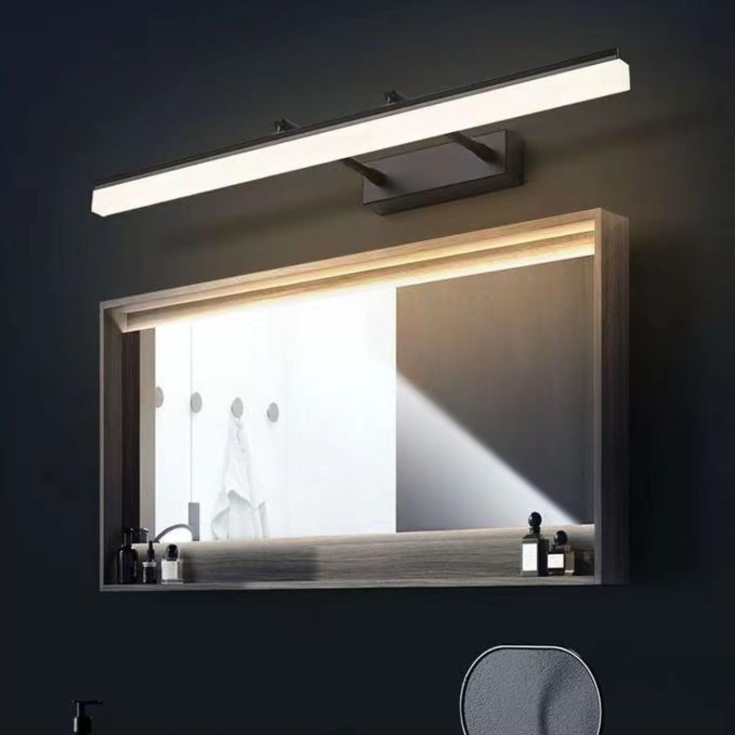 Luce Specchio Bagno LED Girevole di 180° LED Specchio Lampada Impermeabile IP44 Lampada da Specchio Bagno Applique Bagno Specchio Moderno Bianco Caldo 3000K LED Specchio Lampada