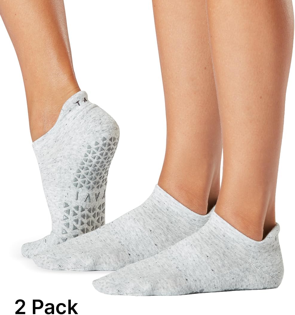 TAVI Women’s Savvy Grip Socks, Multi-Pack - Non Skid, Barre Grips, Slipper Socks for Pilates, Yoga, and Ballet for Women - Image 3
