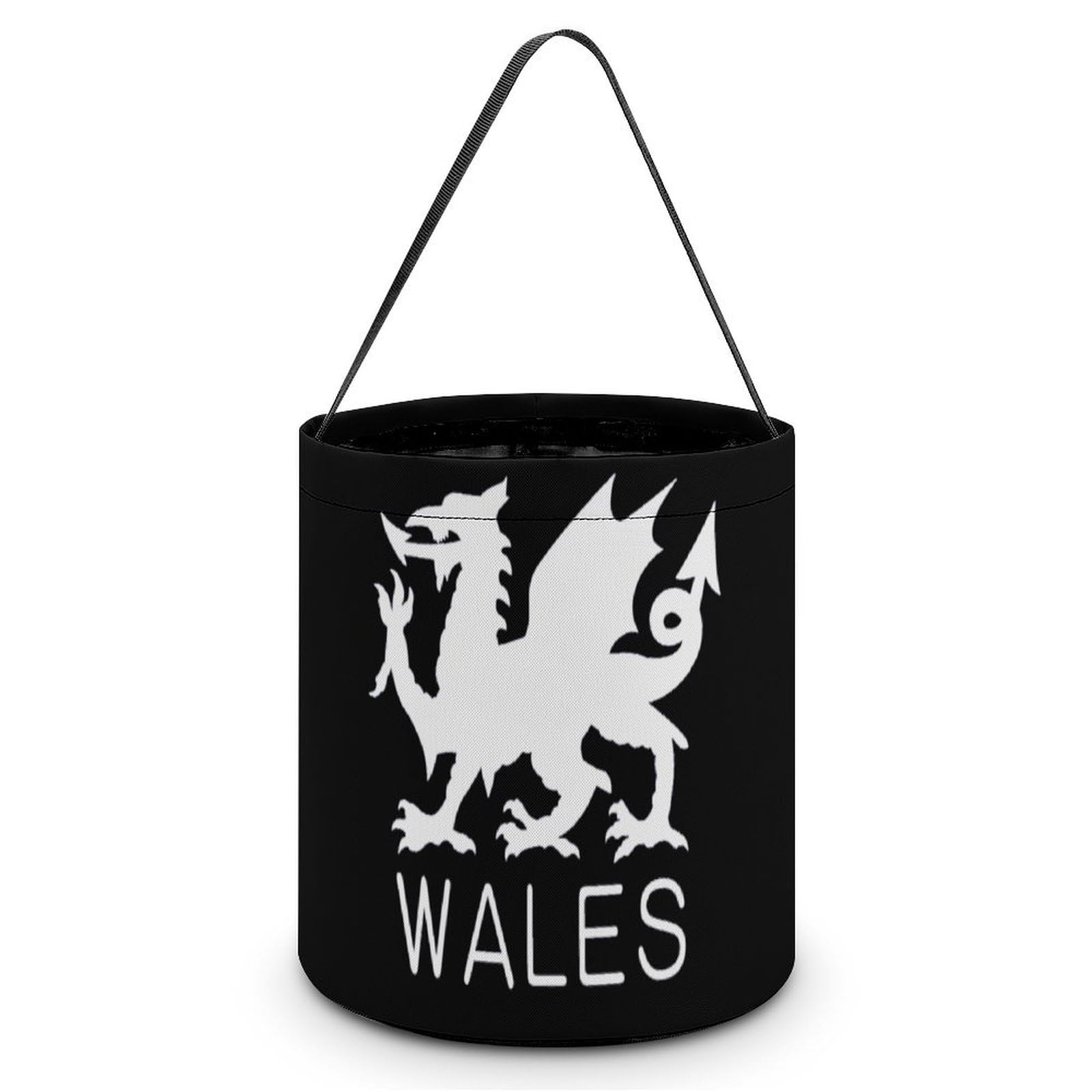Wales Welsh Flag Cute Easter Basket Bags Eggs Bucket Candy Tote Decorations Gifts Party Storage Bag