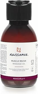 Naissance Muscle Revive Warming Massage Oil 100ml – Warming Deep Tissue Blend with Ginger, Black Pepper & Juniper – Soothing Massage Therapy for Sore Muscles, Joint Relief & Sports Recovery