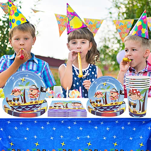 24pcs Set de Vaisselle de Fête , Nesloonp Fête Anniversaire Enfant Assiettes de Fête , Décoration de Fête d'anniversaire… - Image 8