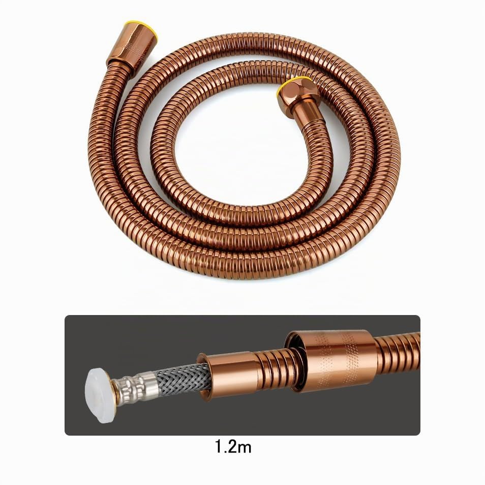 Ducha Higienica Para Wc Oro Rosa Pistola Multifunción Rociador De Bidé Para Inodoro Kit Grifo De Bidet Para Wc Agua Fría Latón oro Rosa tubo De Acero Inoxidable