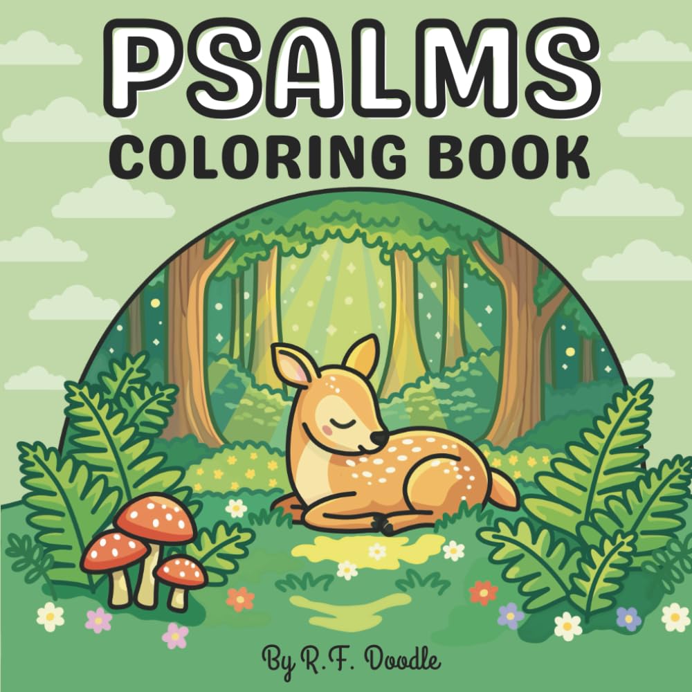 Psalms Coloring Book: 50 Bold and Easy Scripture Designs for Peace, Encouragement, and Creative Worship (Bold and Easy Bible Coloring)