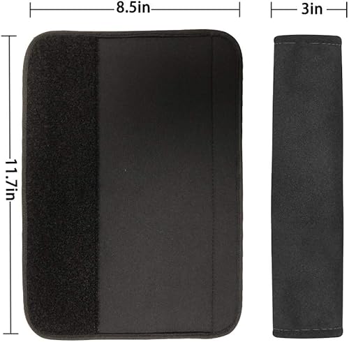 Miniatura 2 de FOR U DESIGNS - 2 fundas universales para cinturón de seguridad, correa de hombro, almohadillas para cochebolsa, cinturón de seguridad suave, talla