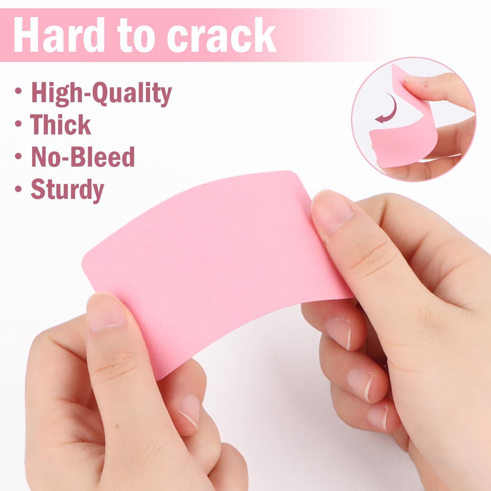 Blank Paper Cards, Pack of 600, RUNEAY Colourful Paper Cards, 6 Colours, Kraft Paper Cards, Message Card, Word Card - Image 3