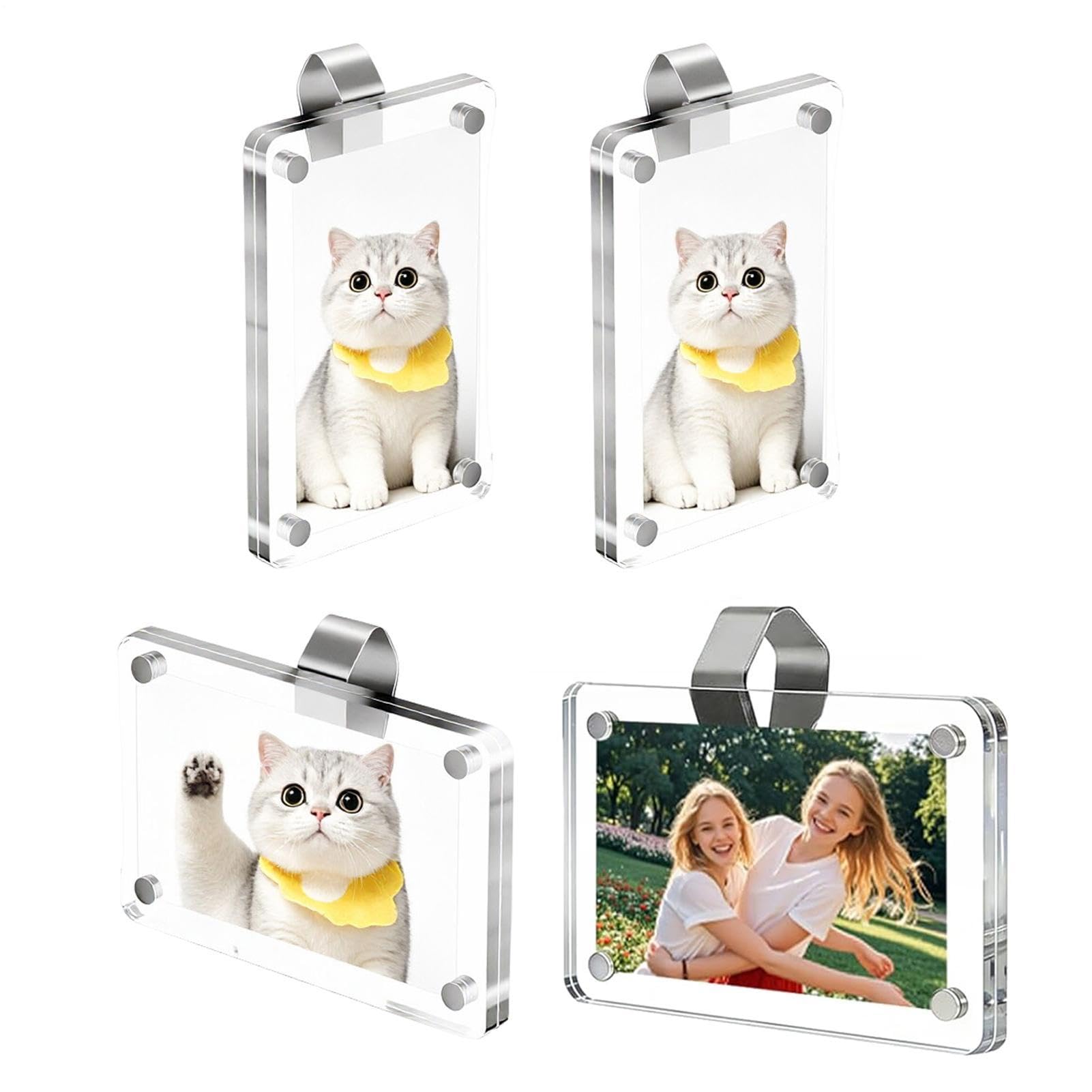 Soporte de fotos para coche universal marcos pequeños transparentes 9x6cm interiores SUV y camión