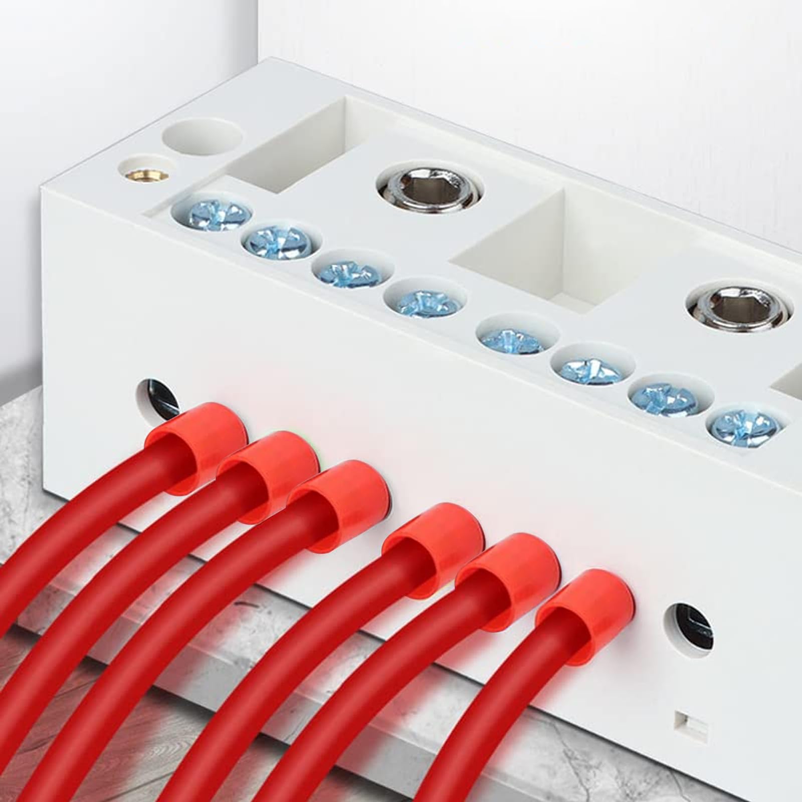 Capicorda Batteria Kit Terminali A Crimpare Flintronic 20 Pezzi - Connettori Ad Anello In Rame Per Cavi Elettrici, SC16-6 Capicorda Elettrici - Foto 9