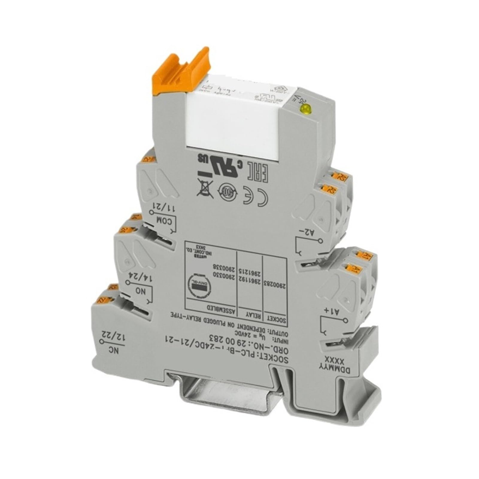 QVIVFYBOE Relay module PLC-RPT-24DC/21-21AU Relay Module 2900338