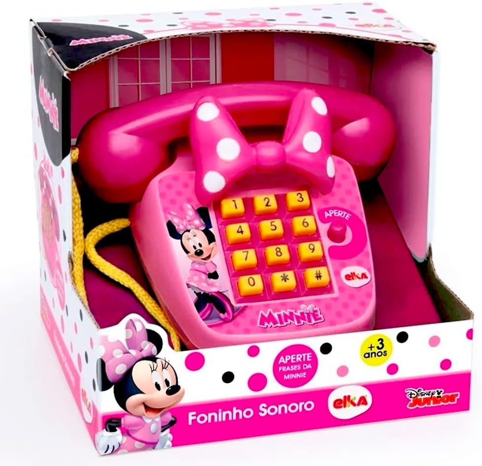 Foninho Sonoro Minnie, Elka, Telefone, Sortido
