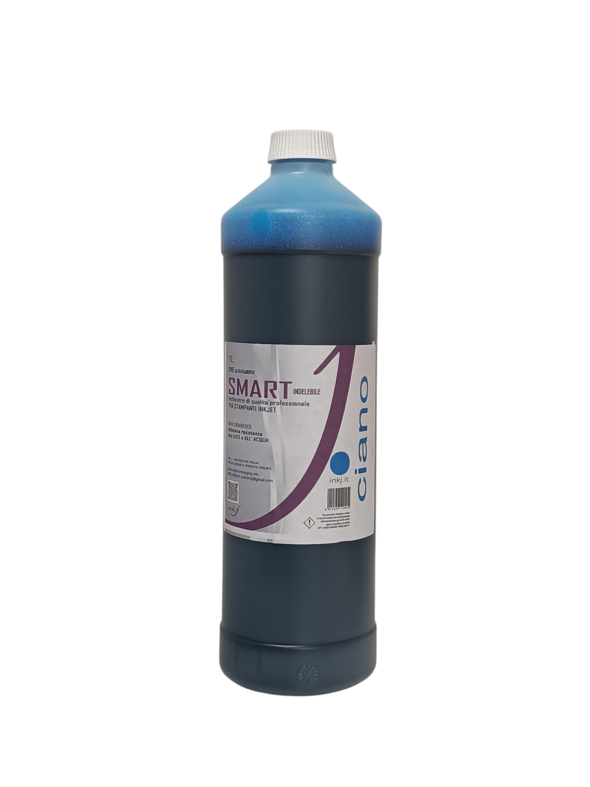 inchiostro ink-j 4 flaconi da 1 litro per canon G tank-epson ecotank-hp smart tank brother gankecotank,bk-m-y-c, pulisce gli ugelli in fase di stampa. Non secca le testine. Made in Italy
