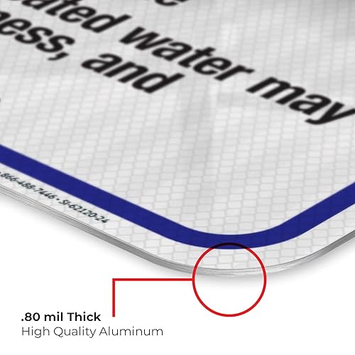 Miniatura 31 de New Mexico Spa Rules Sign, Complies with State of New Mexico Pool Safety Code, 24x30 Inches, 3M EGP Reflective .080 Aluminum, Fade Resistant, Made