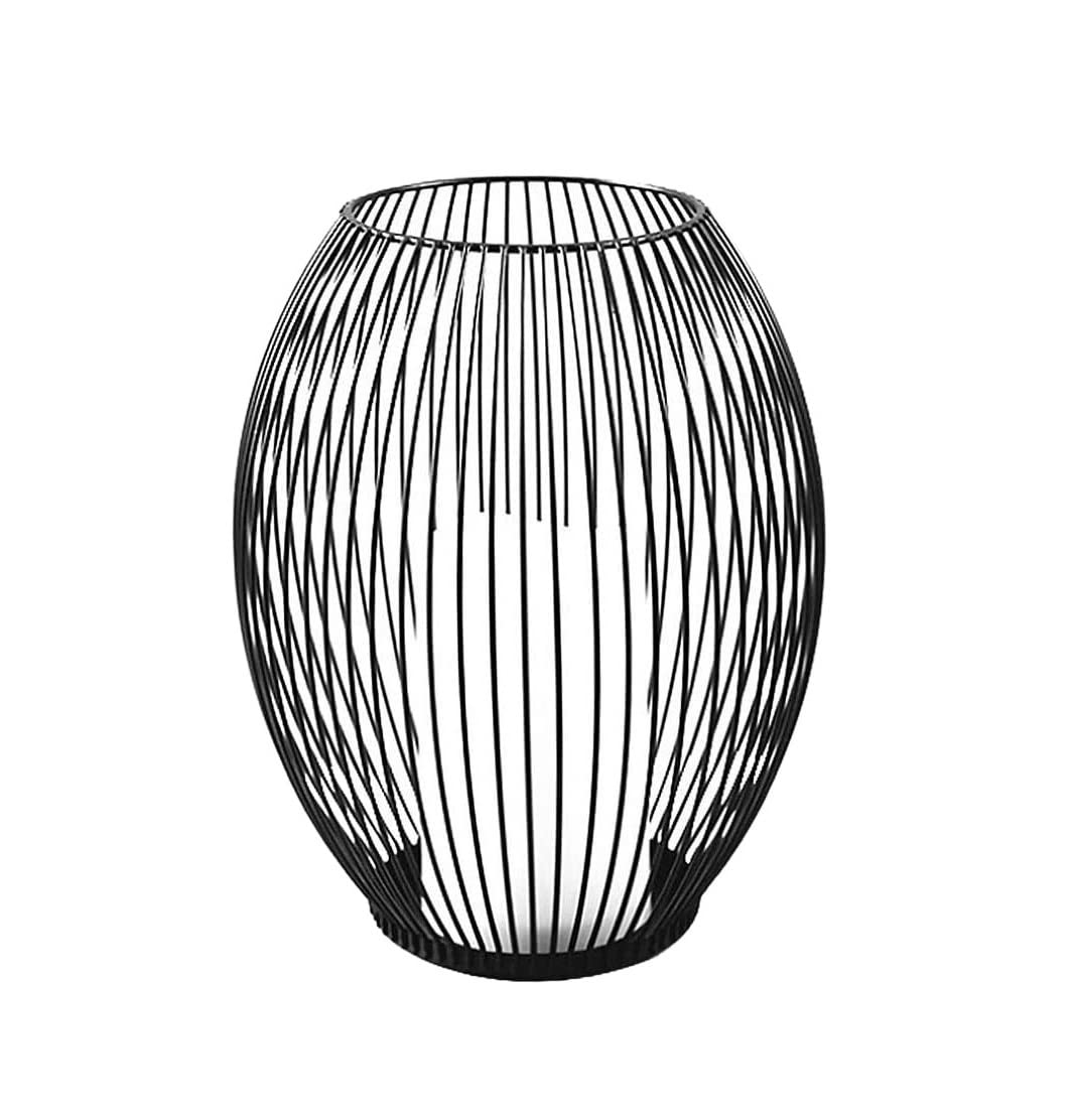Bougeoir plus ancien cage en fer pour sécuriser les bougies de table