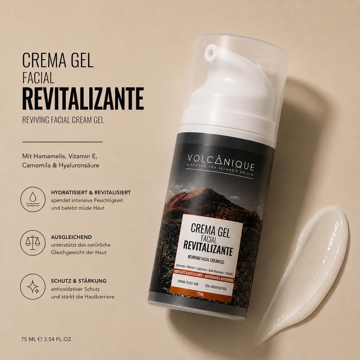 Volcanique® Naturkosmetik Set mit Vulkanasche | Vegane Inhaltsstoffe, Anti-Aging und Akne Pflege, Nachhaltige Wirkstoffkosmetik, Made in Spain