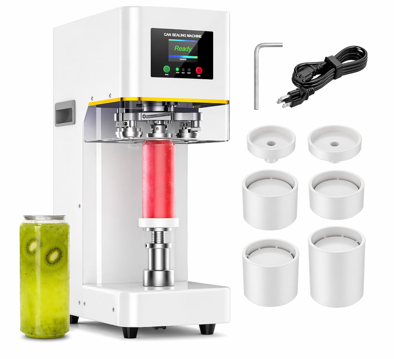 Photo 1 of **PARTS ONLY***Commercial Automatic Can Sealing Machine, 270W Heavy Duty Can Seamer with Zero-Crush Tech for 55mm #202 Cans, Tool-Free Rapid Calibration Electric Sealer for Soda, Beer & Beverage Shop