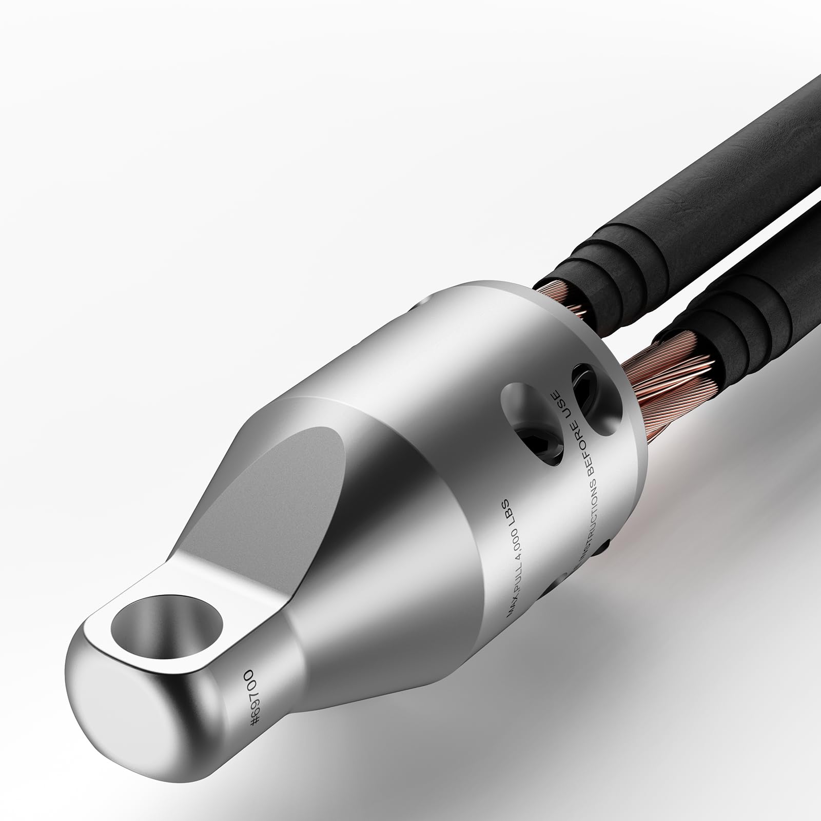 20 KN Steel Electrical Cable Pulling Grips Single Head Type