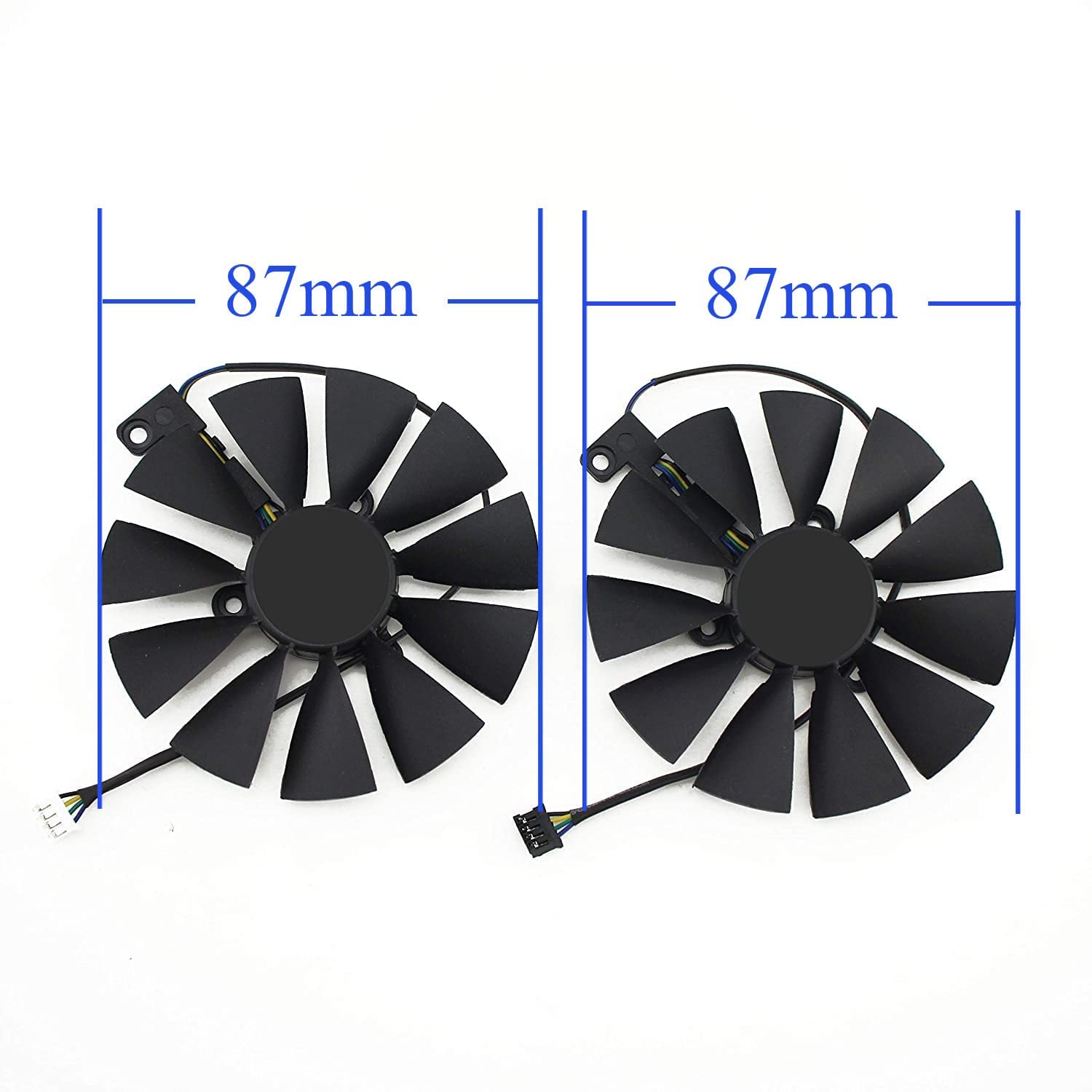 87 millimetri FDC10U12S9-C T129215SH 4Pin RTX 2060 2070 2080 GPU Card Cooler Fan per ASUS GeForce RTX2080Ti Gaming Card Fan (Fan-1 paio)