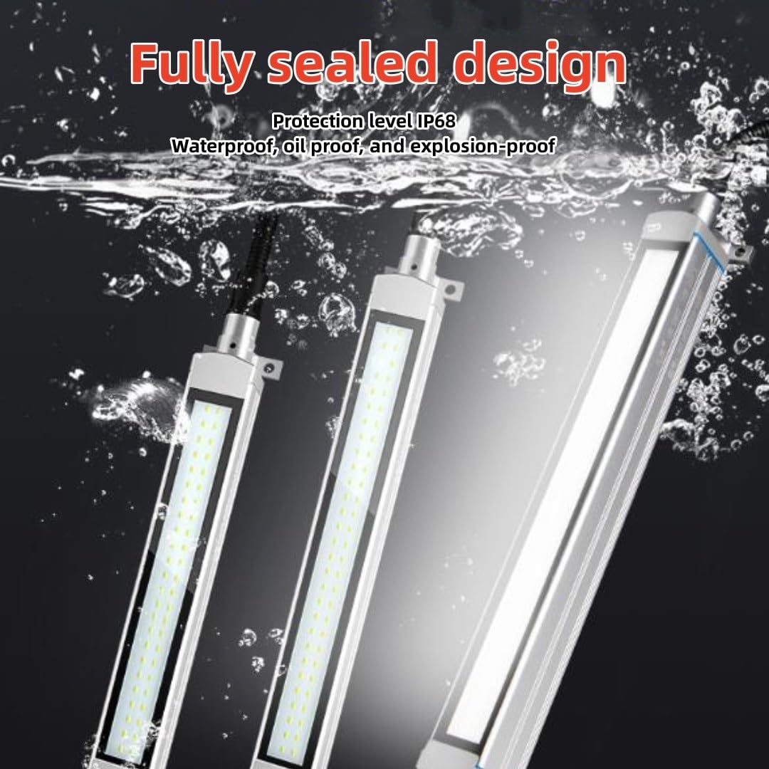 Luce LED Da Lavoro Industriale IP67 - 820 Lumen, Impermeabile, Con Treppiede Per Cantieri E Officine - Foto 14