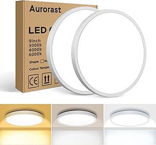 Aurorast 2 PCS LED Ceiling Lights 20W, 2400LM...,