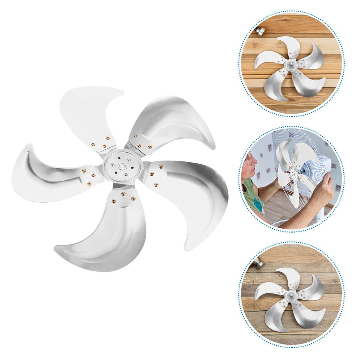 PRETYZOOM Aspas de Ventilador Industrial de Suelo Aluminio Silenciosas