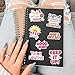 HIZILY 50 Pcs Pink Motivational Stickers Inspirational Quote Vinyl Decal Cute Positive Sticker Laptop Water Bottle Phone Tablet Scrapbook Notebook Helmet Suitcase Fridge Gifts for Teens Women