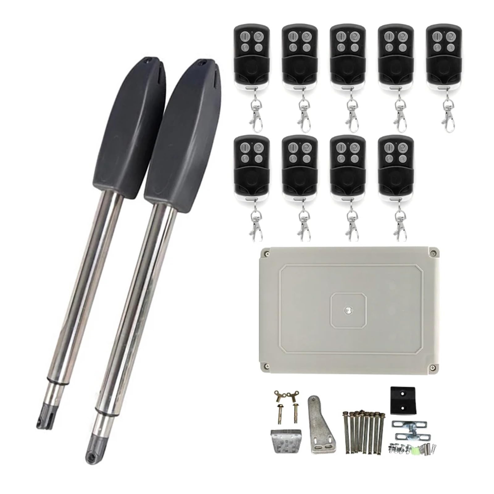 Automatic Gate Opener, 400KG Automatic Electric Swing Gate Opener Kit Pull Arm Drive Door Operator Motor Actuator Multi Remote Control Optional(9 Remote)