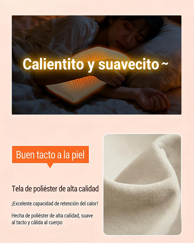 USB Calentador de Manos – Lavable, Suave al Tacto 38,5 x 27,5 cm, Plegable, 3 Niveles de Calor. El Accesorio Ideal para Otoño e Invierno.