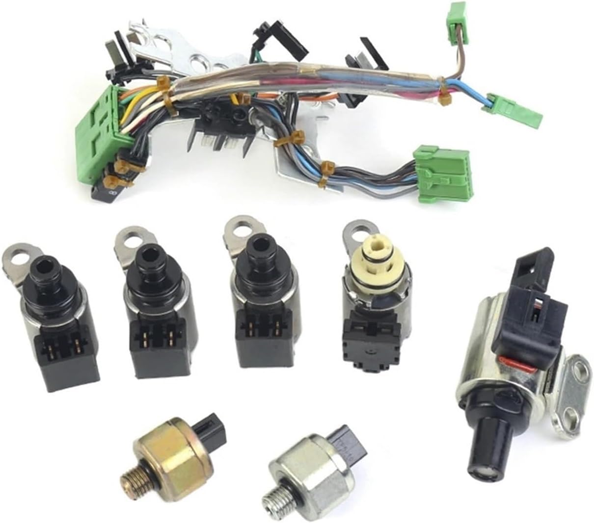 33446-JF011 JF011E RE0F10A F1CJA CVT Transmission Valve Body Solenoids Kit Compatible With Nissan Altima Sentra Compatible With Dodge