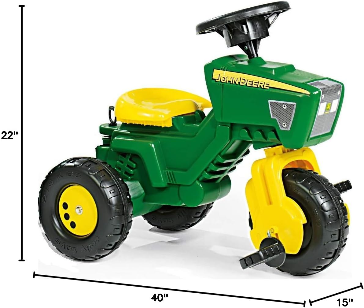 Toys John Deere 3-Wheel Trac with Trailer Ride On, New Zealand Ubuy