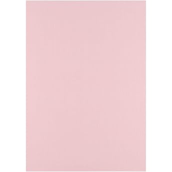 Florence Coloured Card A4 Pack of 10 with Linen Structure Rose Pink 250 g - Scrapbooking Supplies and Craft Paper for Card Making Scrapbooking and Journaling - Tear-Resistant Coloured Paper