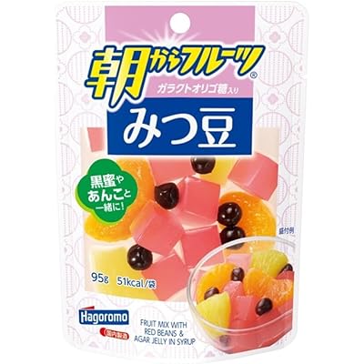 はごろも 朝からフルーツ みつ豆（パウチ）(4114)95gX6個