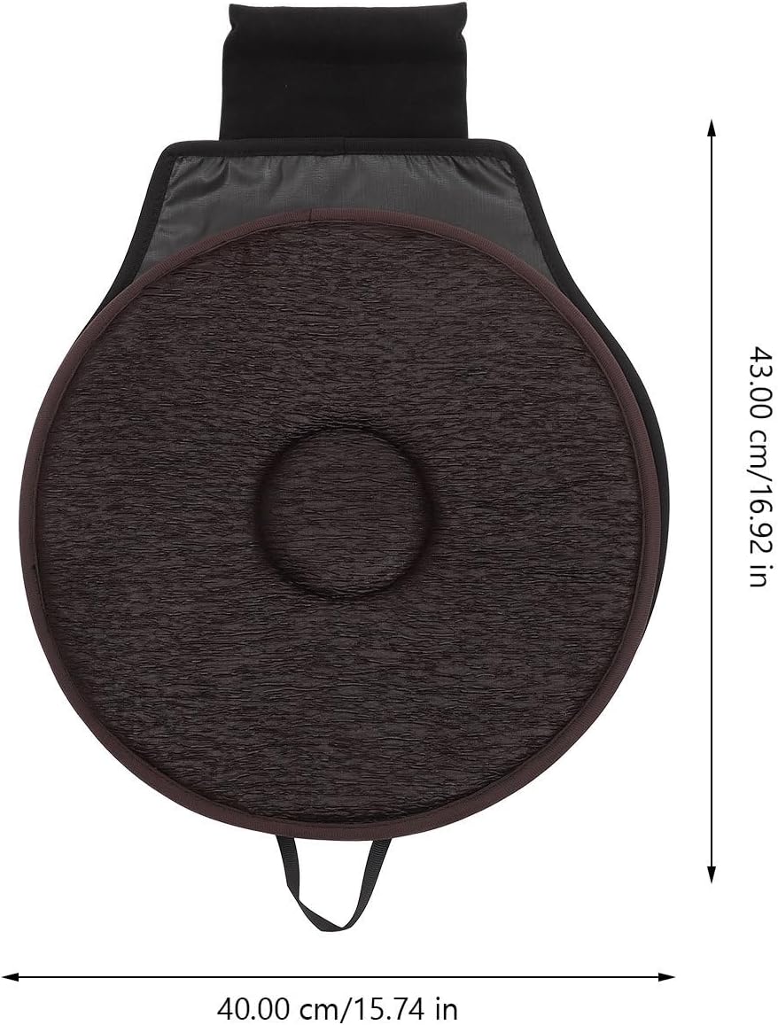 360 Degree Rotating Seat Cushion for Car with Anti-Slip Base Lightweight Breathable Pad for Elderly Pregnant Women Portable Swivel Cushion for Home Office Travel