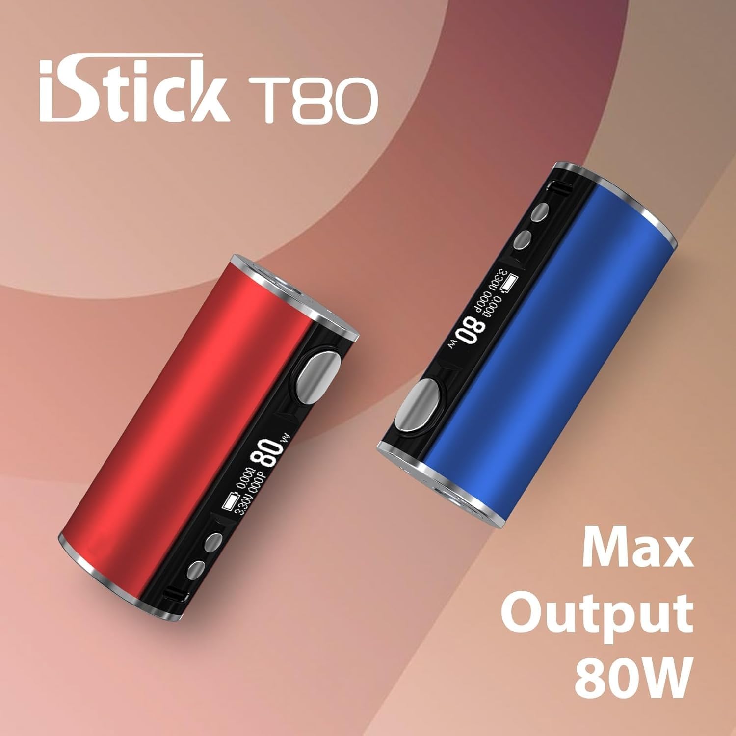 iStick T80 Mod 80 W Box Mod 3 000 mAh Batterie intgre Compatible avec  Pesso Tank et Melo 4 D25 Atomizer Cigarette lectronique sans nicotine  (Bleu) : Amazon.fr: High-Tech