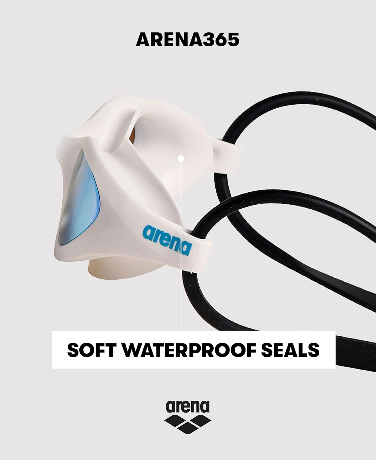 ARENA Unisex Adults 365 Swim Goggles Comfortable Anti-Fog for Fitness Swimmers