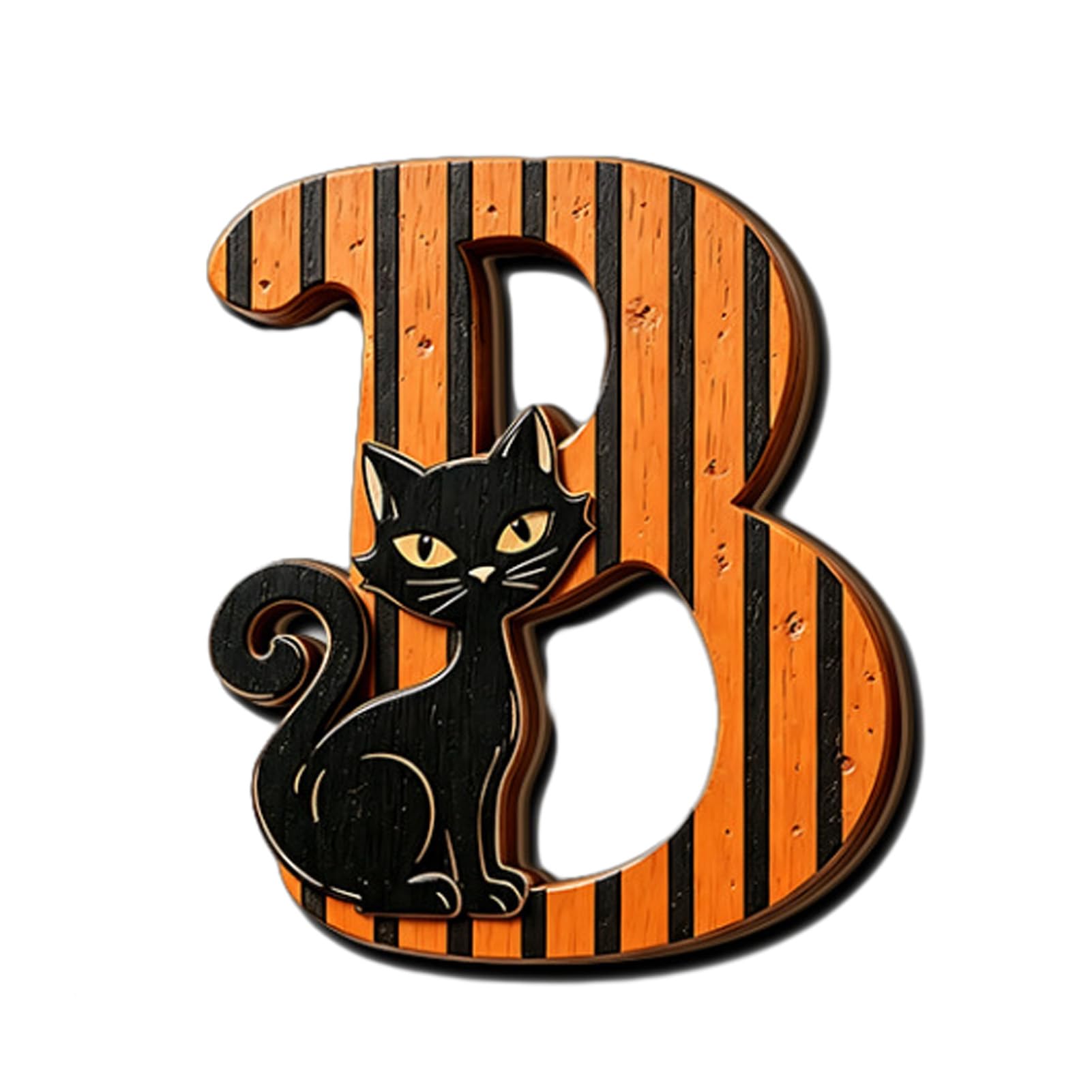 Porceosy Halloween Wooden Ornament, Rustic Ghost Pumpkin Table Sign Decor