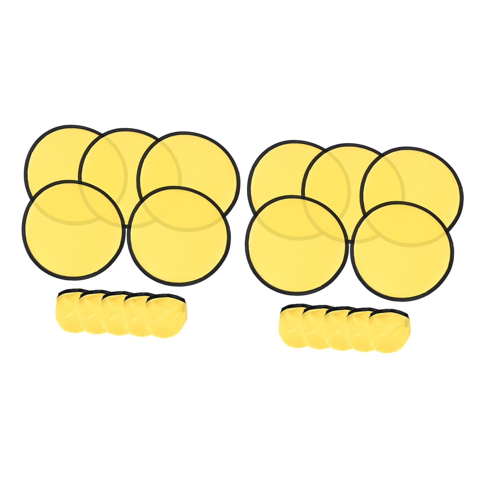 10 Pieces Folding Fans Portable for Performance Wedding DIY Outdoor Activity Yellow-picture-12