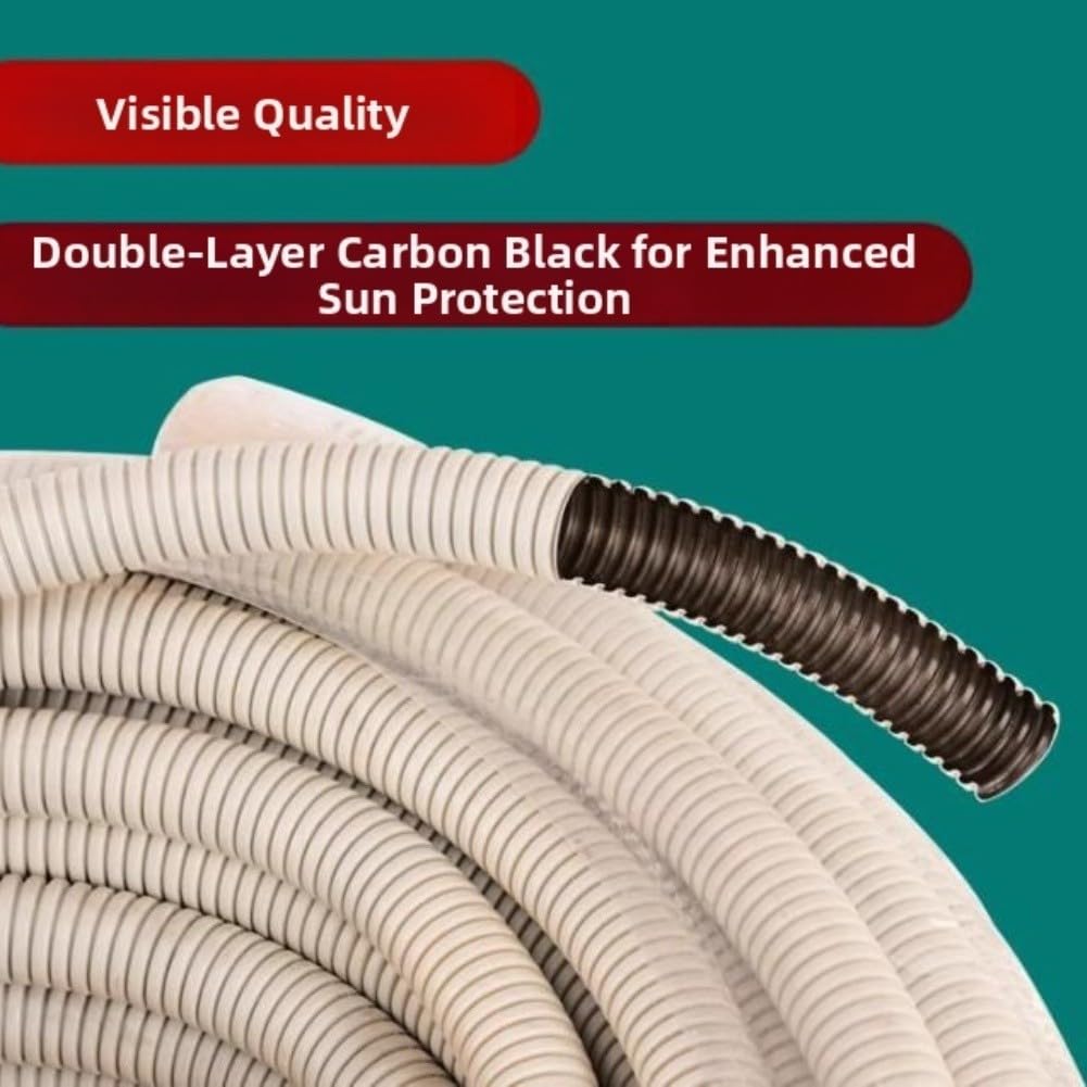 Tubo Scarico PVC Rinforzato 50M Impermeabile Tubo Scarico PVC(C)