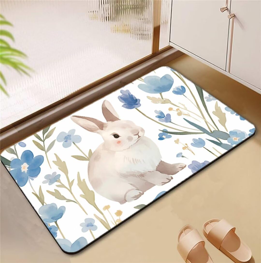 Tapis salle de bain absorbant et sèche rapide lavable en machine