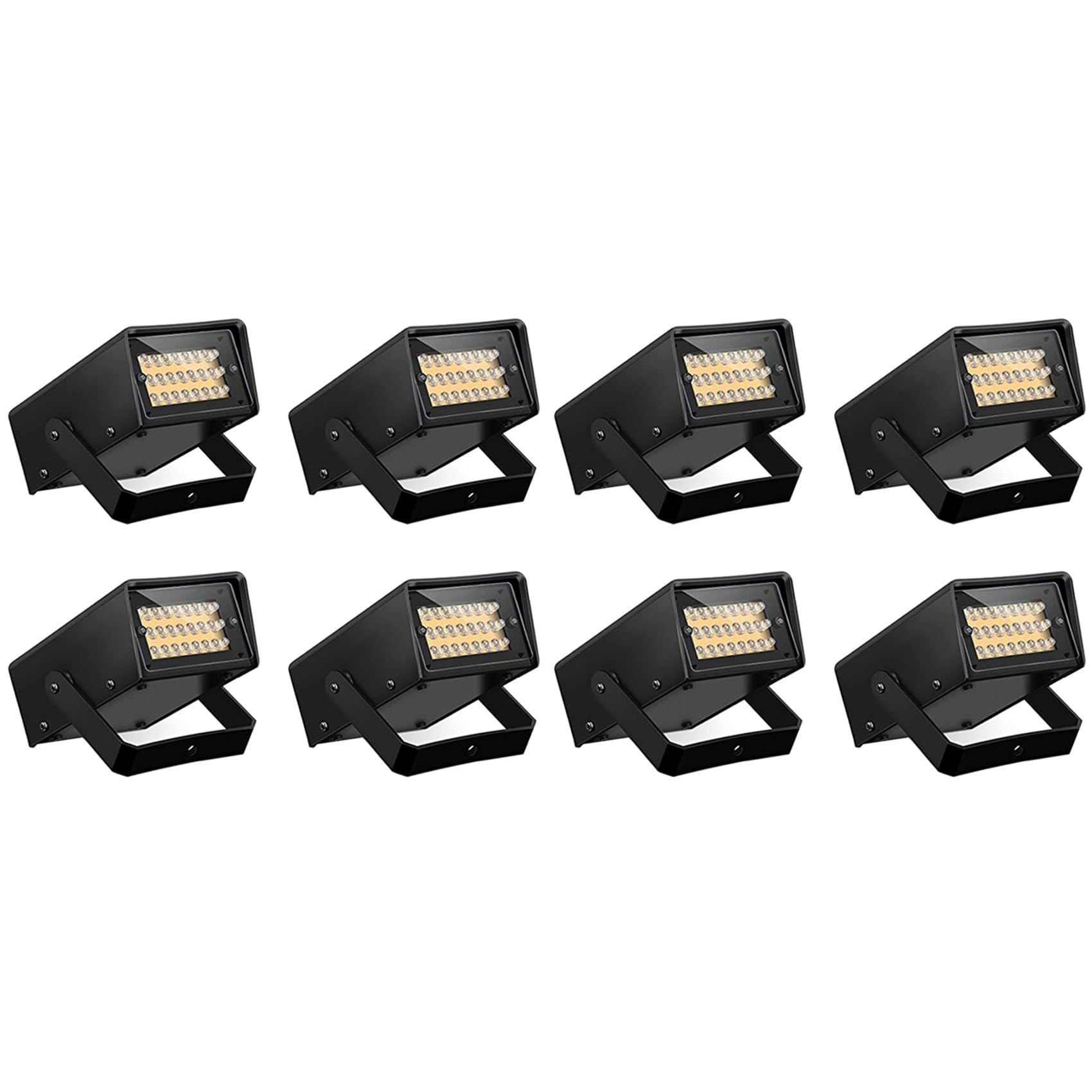 Hndhbfgrt 8 Pieces Strobe Party Lights, Bright LED Strobe Lights Mini Party Lights Adjustable Flash Speed Control Party Stage