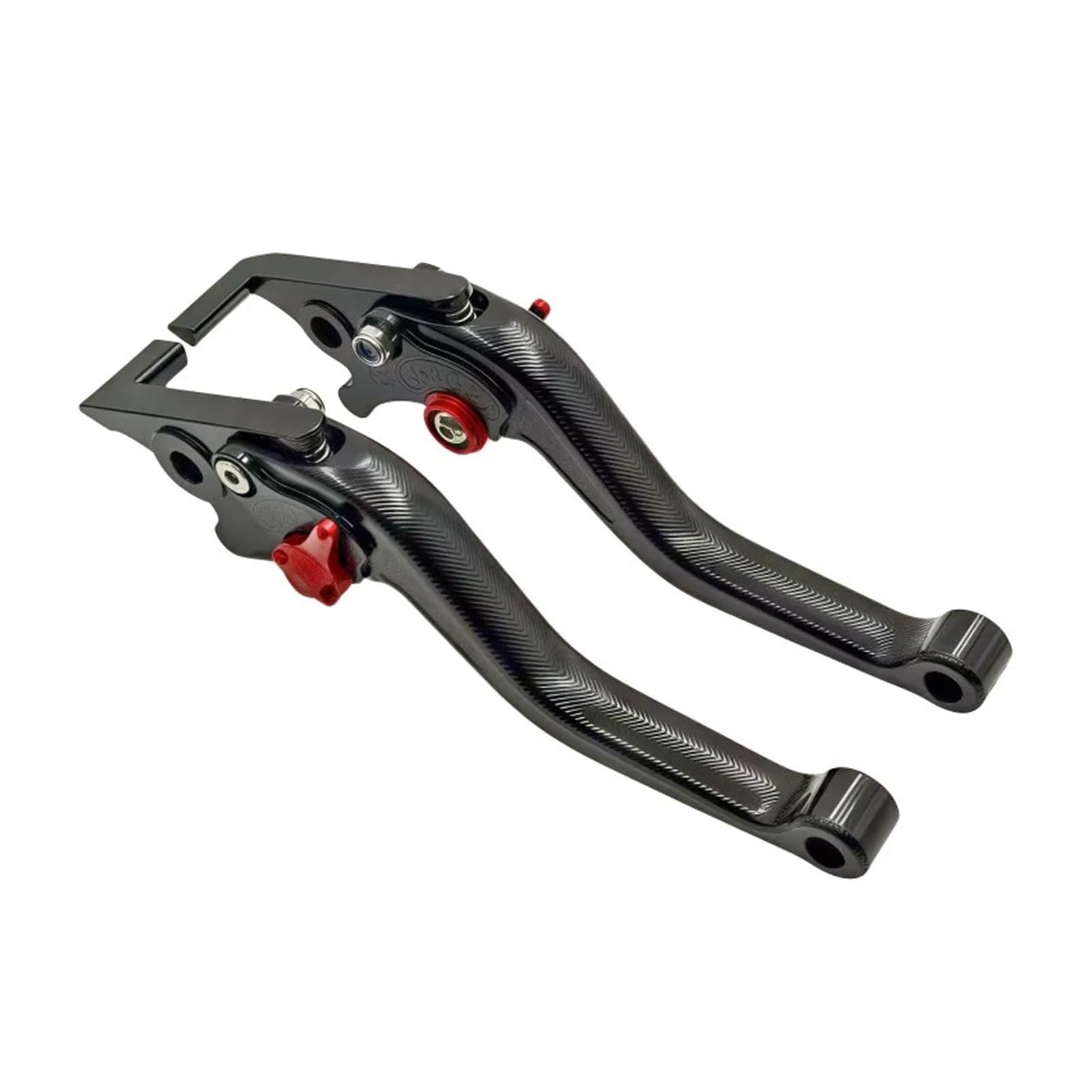 Wnftyske Black Red Motorcycle Brake Clutch Lever Pivot Levers 3D Clutch Lever Brake Set For Kawa&Saki For Nin&Ja 400R 2011 Adjustable Handle Levers Motorcycle Parts
