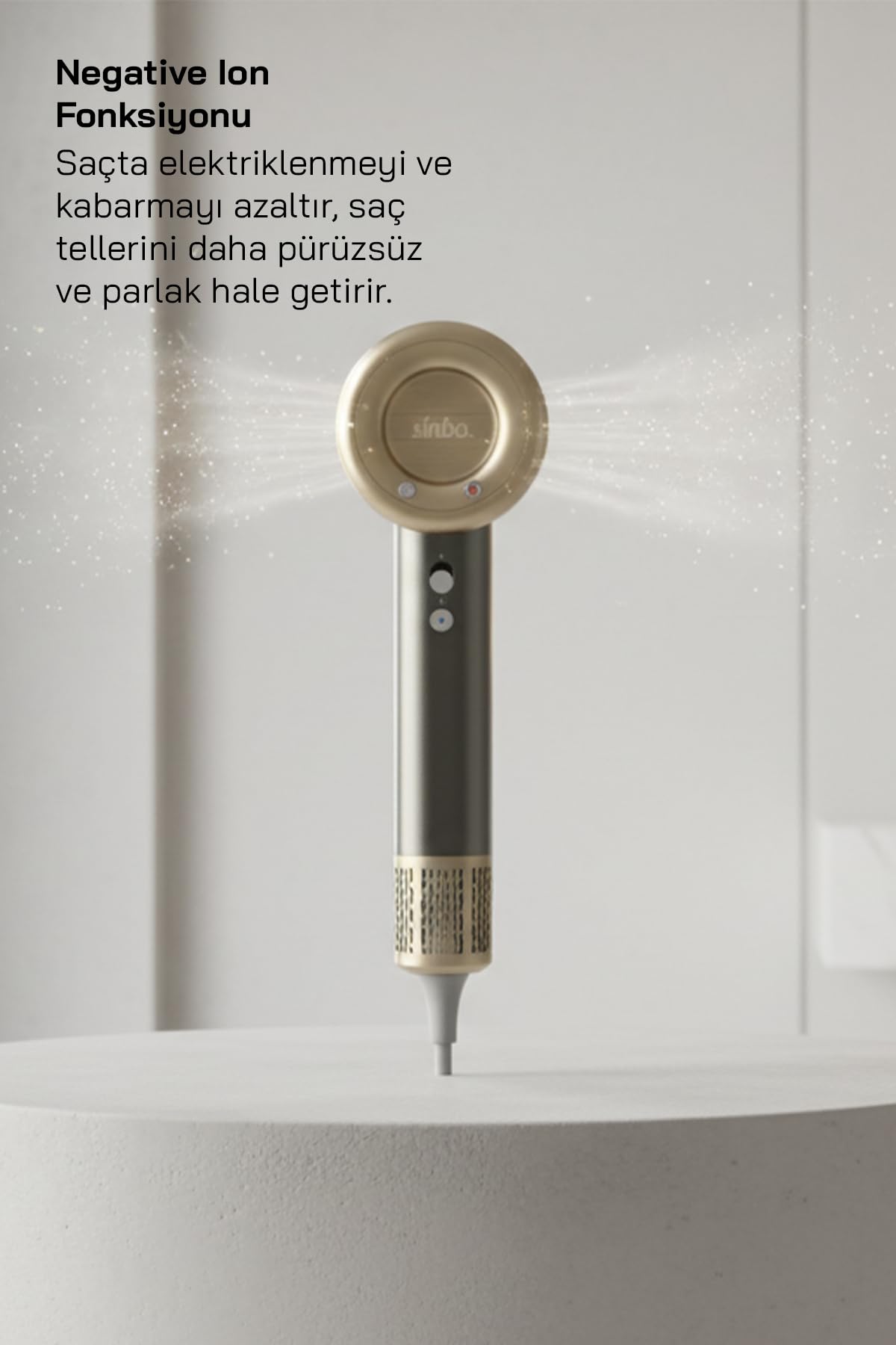 Sinbo SHD-1726 BLDC Saç Kurutma Makinesi - Gri