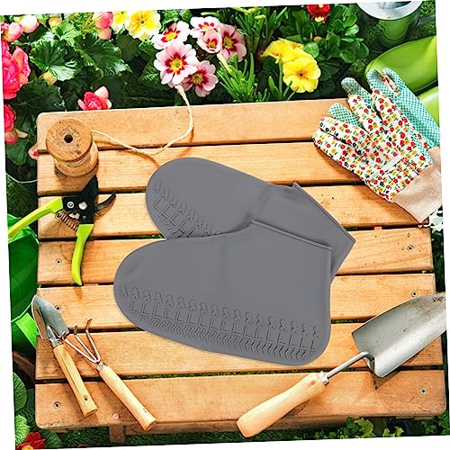 Gatuida 1 par Protectores de Calzado de Silicona - Unisex, diseño resistente para actividades al aire libre, color gris miniatura 7