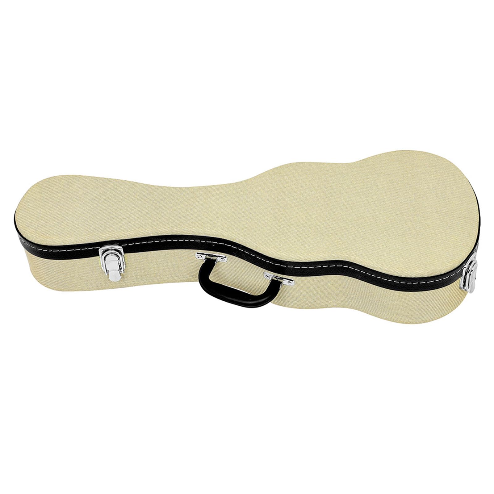 Custodia portatile per ukulele, custodia in pelle e struttura in metallo, per esercitazioni quotidiane e concerti
