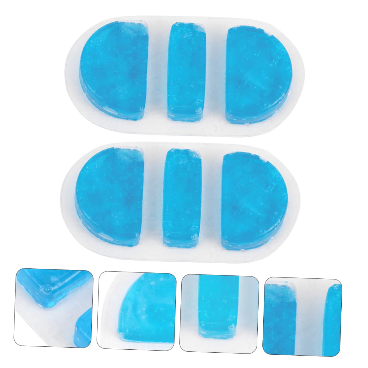 Beavorty 4 Gel Eispack für Kältetherapie Kühler Kompressen für Nasenbluten und Verletzungen Wiederverwendbar Travel Friendly für Schnelle Schmerzlinderung und Kühlung