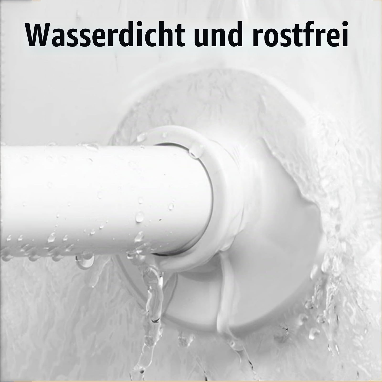 Verstellbare Gebogene Duschvorhangstange, Duschstange Für Duschvorhang Badewanne Ecke Schiene, Duschvorhangstange Weiß L Form Edelstahl, 90-130x90-130cm, Für Badewanne & Dusche